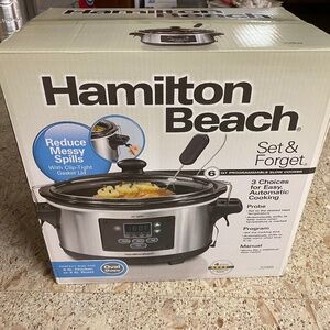Hamilton Beach Portable 6 Quart Digital Programmable Slow Cooker